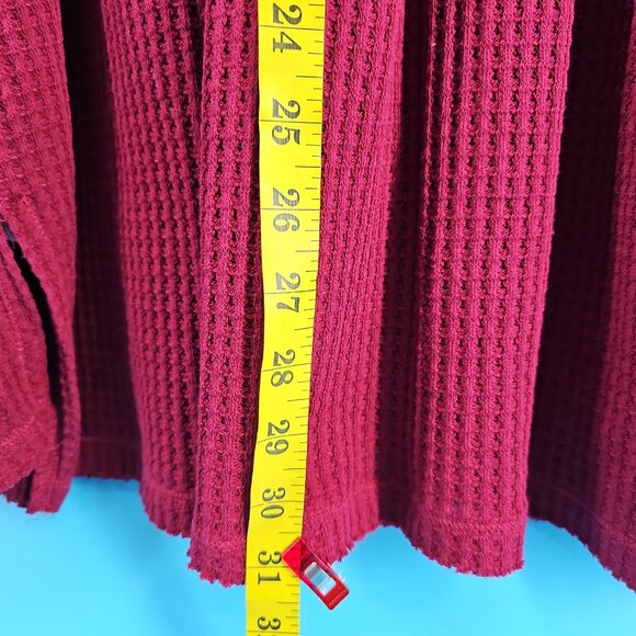 ✨ Free People Metallic Fair Isle Tunic Sweater – Size L (Burgundy Multi) - Picture 8 of 10